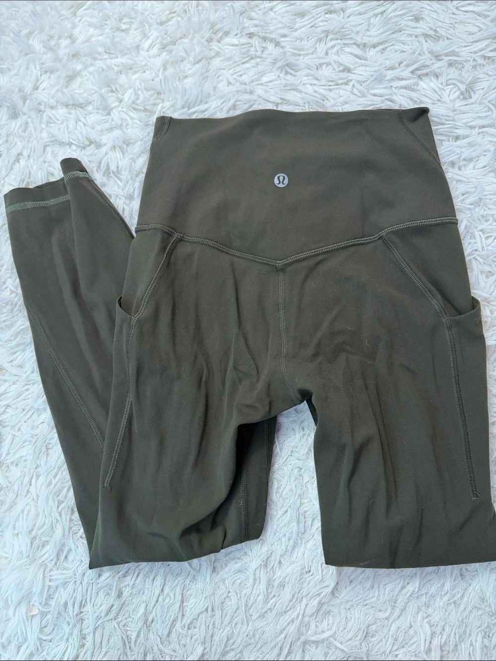 Lululemon Align High-Rise Pant with Pockets Dark Olive